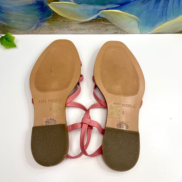 Free People Women's Sunny Days Sandal In Pink Size 6 - Picture 9 of 14